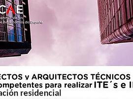 Arquitectos y arquitectos técnicos únicos competentes para emitir los ITEs y los IEEs