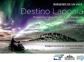 Proyección fotográfica "Destino Laponia" del fotógrafo asturiano Xurde Margaride en la Escuela de Comercio de Gijón