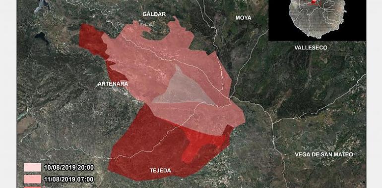 El incendio forestal de Gran Canaria supera ya las 1.500 hectáreas 