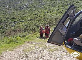 Evacuado a Arriondas tras grave caída en el quad en Noriega de Ribadedeva