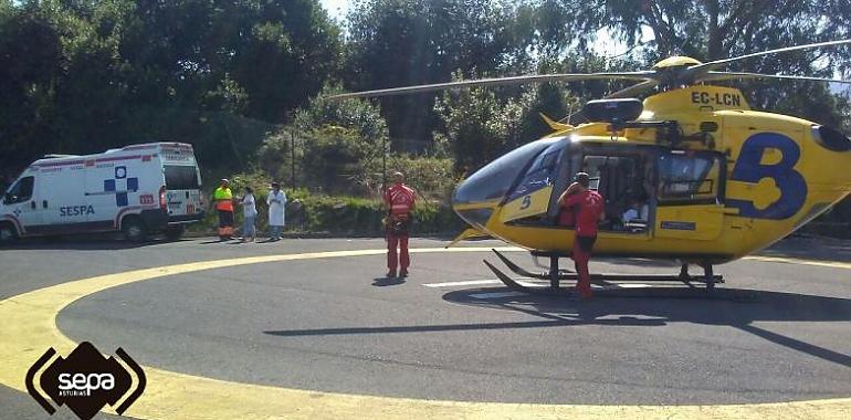 Un herido tras la explosión de su caldera de gasoil en Celorio, Llanes