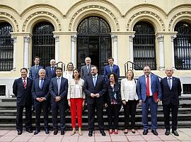 Maratoniana jornada de la ministra Reyes Maroto con los agentes económicos de Asturias