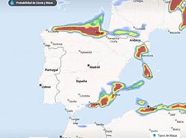 Descenso de temperaturas de hasta 10 ºC y chubascos matinales en Asturias