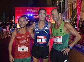 Youssef Benkert y Paula Herrero ganan la 3.ª EdP Carrera Nocturna Gijón 10k 