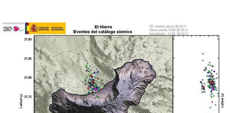 El Hierro sufre un nuevo un sismo de magnitud 3.9 a 22 kilómetros de profundidad