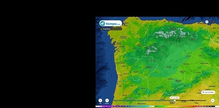 Una ola de aire polaer trae agua, nieve y frío a Asturias en los próximos días