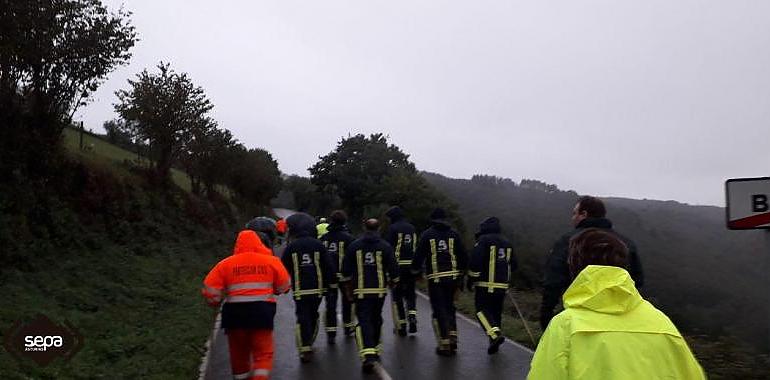 La búsqueda del desaparecido en Tineo se reanudará el domingo a las 08:30