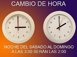 La madrugada del próximo domingo, 27 de octubre, finaliza el horario de verano