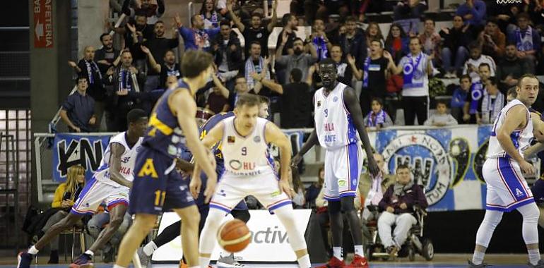 El Liberbank Oviedo Baloncesto no pudo imponerse al HLA Alicante