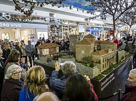 El belén de Navidad de intu Asturias recrea el conjunto monumental de Salas 	