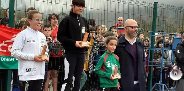 Éxito de participación en el Cross Escolar disputado hoy en Posada de Llanes 