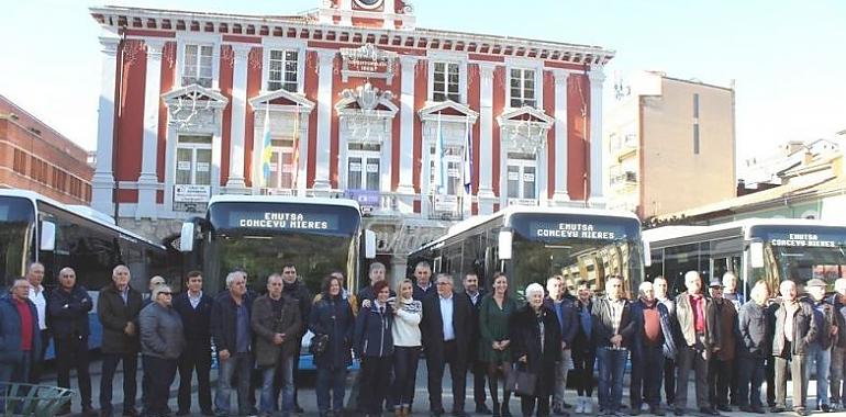 Mieres presenta la mayor renovación de flota de autobuses de su historia 