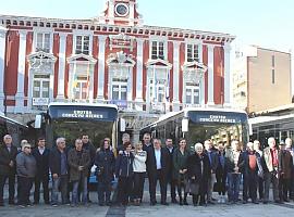 Mieres presenta la mayor renovación de flota de autobuses de su historia 