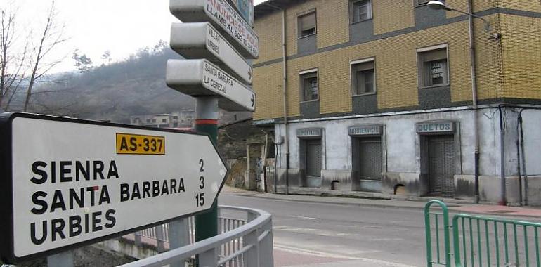 Cortes en la Sotrondio a Figaredo para reparar un argayu