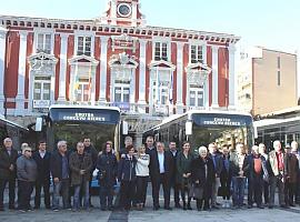 Mieres presenta la mayor renovación de flota de buses municipales