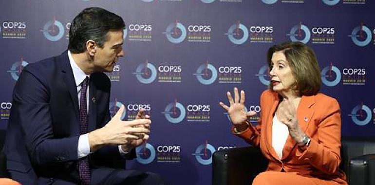 Sánchez se reúne con Nancy Pelosi, presidenta de la Cámara de Representantes de Estados Unidos