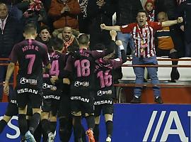 Dos goles de Djuka aseguran los tres puntos de Lugo al Sporting