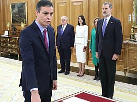 Pedro Sánchez promete ante el Rey su cargo como Presidente del Gobierno