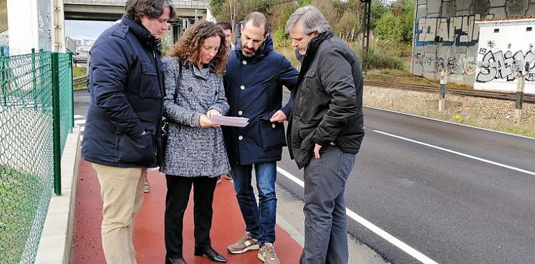 A buen ritmo la reparación del tramo entre Granda y El Castro, en Siero