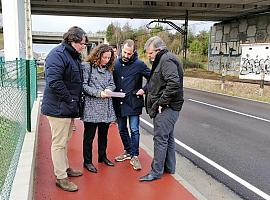 A buen ritmo la reparación del tramo entre Granda y El Castro, en Siero