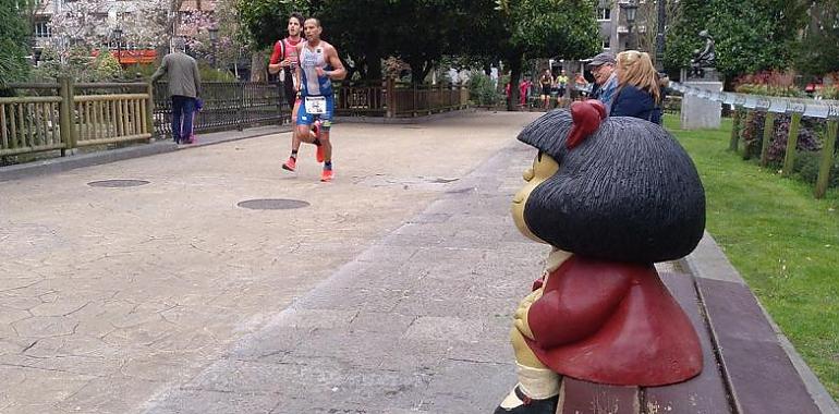 El campeón de España de Duatlón, Antonio Benito, destaca en el clasificatorio de Oviedo