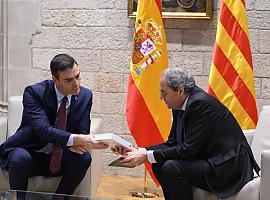 Sánchez reivindica "el diálogo para el reencuentro" tras reunirse con el president de la Generalitat
