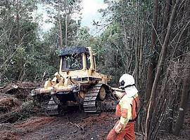 Sólo tres incendios forestales activos y seis controlados en Asturias