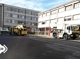 Extinguido el incendio de un colegio en Avilés