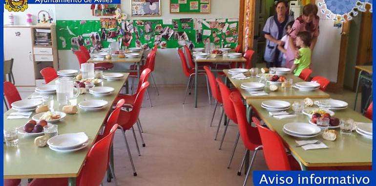 Avilés decreta el pago directo de ayudas a 366 familias beneficiarias de comedores escolares