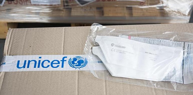 UNICEF España aporta 418.000 mascarillas de protección para la lucha contra el virus 