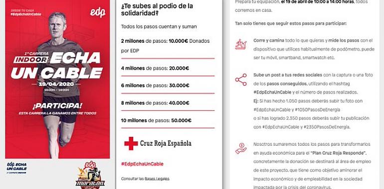 La EdP Media Maratón de Gijón se suma a la Indoor solidaria #EdPEchaUnCable 