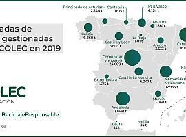 Asturias recogió en el primer trimestre 877 toneladas de residuos electrónicos