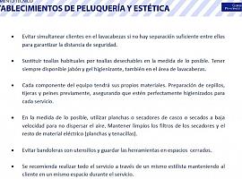 Guía con orientaciones y protocolos de seguridad para peluquería y estética 