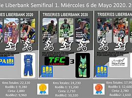 TFC Llanera 3 primer clasificado para la Gran TRIserie final Liberbank Relevos Duatlón Indoor