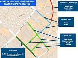 Oviedo convertirá en peatonales ocho calles del centro