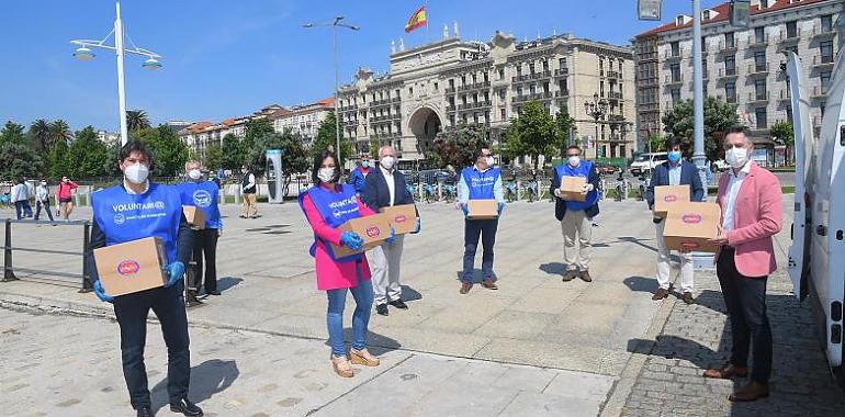 Arlequín y Racing donan 12.002 latas de conservas al Banco de Alimentos