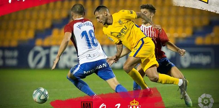 Acaba el partido en Alcorcón y... ¡los 3 puntos se vienen a Gijón!