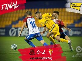 Acaba el partido en Alcorcón y... ¡los 3 puntos se vienen a Gijón!