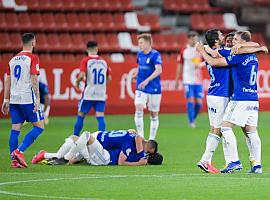 El derbi saca al Oviedo de la zona de descenso