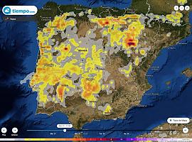 Vuelven los chubascos tormentosos, con barro y granizo, debido a una DANA