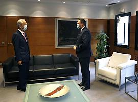 Encuentro del embajador de Japón con el presidente de Asturias
