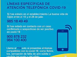 ALERTA  para clientes del bar “La Buena Vida”, de Gijón (15 a 28 Jul), llamar al 985184949