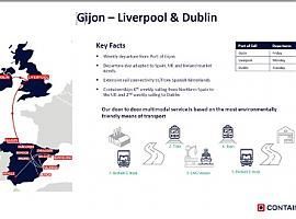 Gijòn estrena línea semanal de contenedores con Liverpool y Dublín