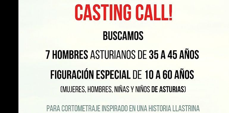 Casting para Los Señores Valdomero,  que se rodará en Asturias en la primavera de 2021