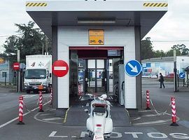 Actos vandálicos en la estación de Pruvia durante el conflicto de las ITV