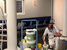 El Hospital de Cabueñes regula el acceso y controla los aforos en salas de espera