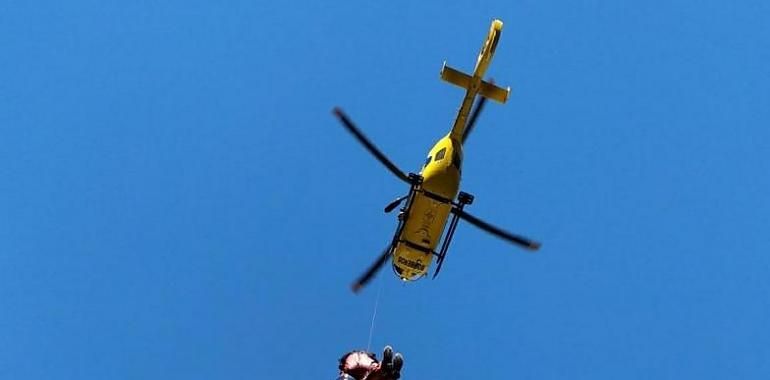 Rescatado un senderista herido en una pierna en ruta de El Cares