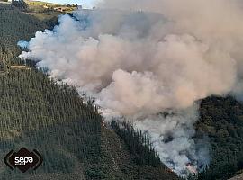 Declarada situación de Emergencia 0 en Asturias por el incendio en Tabladiello de Cangas