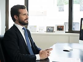 Pablo Casado acusa a Pedro Sánchez de la desastrosa gestión de Ayuso