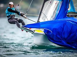 El equipo asturiano de los hermanos Alonso, 12º en el europeo de 49er